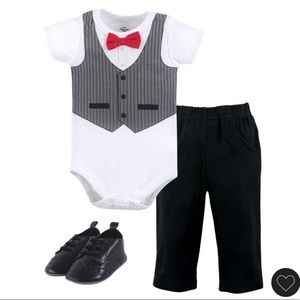 NWT Baby Tux / Suit with Shoes - 3-6mo